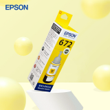 爱普生（EPSON） T672系列墨水适用于L221/L363/L351/L565/L455 打印机墨盒 墨仓式打印机墨水T6724黄色墨水 原装 墨水