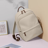 GOLF MADAM双肩包女士笔记本电脑包背包学生书包旅行包大容量防泼水时尚休闲 14英寸-果仁杏色