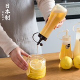 家の物语（KATEI STORY）日本进口食品级挤压瓶蜂蜜瓶沙拉酱挤酱瓶蚝油瓶酱料瓶调料瓶 白色带盖250ml