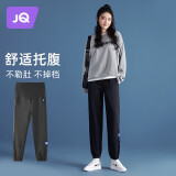 婧麒（JOYNCLEON）孕妇裤春款休闲运动裤女外穿打底小脚裤子 黑色 M jyk12756