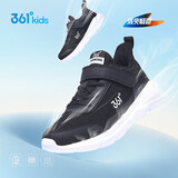 361° 男童跑鞋 中大童儿童运动鞋透气舒适春秋季跑鞋 黑 35