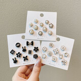 MIEG防走光胸针扣可爱迷你免缝暗扣隐形纽扣ins风领口固定衣服扣子 黑色+白色+仿珍珠【共30颗】