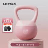 乐系（lexi）软壶铃女健身家用练臀软式壶铃运动提壶哑铃 5公斤粉色