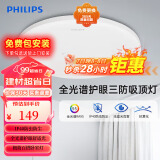 飞利浦（PHILIPS）全光谱LED三防吸顶灯阳台灯厨房专用超薄灯具卧室灯小白灯恒烁36W