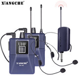 响彻（XIANGCHE） 无线领夹式麦克风 耳挂无线话筒头戴式耳麦教学会议演出主持演讲培训胸麦一拖二