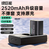 绿巨能（llano）适用松下电池DMW-BLK22相机电池DC-S5 S9 GH6 GH5M2全画幅单反数码微单LUMIX s5m2 Panasonic充电 2520mAh 电池套装 [一电一充]