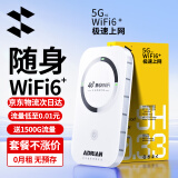 椰贝（YEBER）移动随身无线wifi5ghz无限流量2024款免插卡三网通wifi6无线WiFi便捷式不限速无线网支持5G设备 【5Ghz顶配版】三网通WIFI6-无预存 【联系客服享好礼】