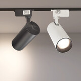 朗橘 LED射灯轨道灯商场导轨灯超市水果生鲜聚光灯商场服装店cob射灯 惊雷款黑壳30w 暖光