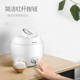 格力（GREE）迷你苹果电饭煲1-2人-3人家用小型智能电饭锅2升/L底盘ih加热24H预约单人宿舍煮粥煲汤蒸饭锅 白色 2L GDF-20S65