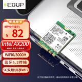 翼联EDUP AX200 WIFI6无线网卡 双频3000M笔记本内置模块M2接口 WIFI信号无线接收器带蓝牙5.2