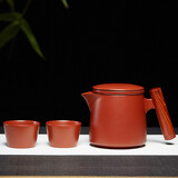 万壶园 紫砂杯泡茶杯带过滤内胆功夫茶具套装茶水分离杯办公室喝茶杯子 朱雀杯 +2品杯 套装