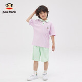 大嘴猴（paul frank）童装儿童套装2025夏季男女童休闲百搭简约中大童时尚套头两件套 272F浅紫 140