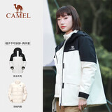 骆驼（CAMEL）三防羽绒冲锋衣三合一防油污防水轻便滑雪服女[飚燃] A23CA3a1098