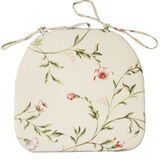 素莎四季通用坐垫椅垫屁垫垫子美式家用餐桌座垫凳子垫靠背一体屁股垫 杏色-椅垫（42*40cm） 美式柔软舒适