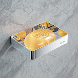 高磁（GAOCI）卫生间304不锈钢肥皂盒免打孔浴室置物架香皂盒壁挂式沥水肥皂架 304不锈钢肥皂盒镜面款-小号