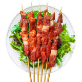 艾克拜尔牛羊肉串 调理15g/100串 羊肉串烧烤食材 牛肉串100串15g*100