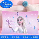 迪士尼（DISNEY）迪士尼儿童枕头可拆洗枕芯宝宝幼儿园四季通用超柔软冰丝双面枕 女王粉紫双面枕 （水晶绒+冰丝）
