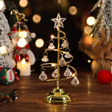 TaTanice 圣诞装饰品圣诞摆件发光桌面圣诞树摆件商场店铺场景布置道具