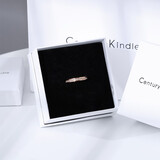 CENTURY& KINDLE满天星情侣戒指一对戒刻字小众设计简约时尚潮流送女朋友生日礼物 (玫瑰金色)满天星 6号