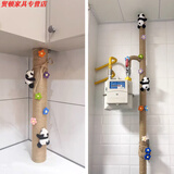 糜鸿包下水管道装饰 阳台下水管装饰遮挡美化空调管子客厅棉麻绳包暖 100米麻绳+2趴趴熊+16花随机+胶