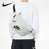 耐克（NIKE）斜挎包男女同款胸包腰包2026春季新款单肩包防水大容量休闲挎包 BA5751-072 均码 约52x12x21厘米
