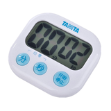 百利达（TANITA）日本品牌家用厨房闹钟电子计时器定时器TD-384大铃音倒计时器 白色