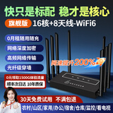 随U行2024款随身wifi无线移动路由器4g5g无线宽带上网卡无限速流量三网通不拉网线免装宽带家用商铺农村 【旗舰版】16核+8天线-wifi6提速200%