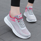 双星八特运动鞋女鞋春秋季网面透气舒适轻便缓震休闲旅游鞋慢跑步鞋