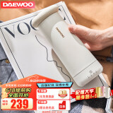 大宇（DAEWOO）电水壶 便携式烧水壶电热水杯家用旅行迷你小型电热水壶 调奶烧水杯办公室养生保温杯D11 奶糖白 0.3L