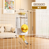 汤琪宠物笼子专用悬挂式自动喂食器饮水器猫喂水器兔子食盆喂水小宠 奶油黄滚珠饮水器-900ml