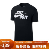 耐克NIKE男子 T恤 透气 SPORTSWEAR 短袖 AR5007-011黑XL