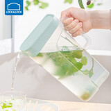 乐扣乐扣（LOCK&LOCK） 冷水壶塑料家用大容量装冷热水大号凉白开泡水果汁饮料壶耐热扎壶带把手 薄荷绿2.1L-带把手