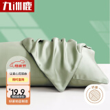 九洲鹿家纺 仿天丝枕套  一对装两个 48×74cm清新绿