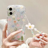 江铭 适用苹果12手机壳iphone12手机保护套透明软壳气囊防摔超薄手感好小仙女气质高级清新感带手链款
