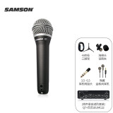 SAMSON山逊 Q7动圈话筒麦克风 百灵达UM2声卡人声有声书 电脑乐器录音 Q7+UMC22套餐二