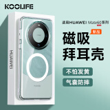 KOOLIFE适用 华为mate60Pro/Pro+手机壳全包磁吸无线充电huawei保护套德国拜耳材质透明硅胶壳气囊