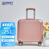 莎米特行李箱小型女拉杆箱男通用旅行箱可登机箱PC338TC16英寸玫瑰金