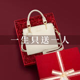 蔻一（Cnoles）包包女包2025女士斜挎高级感小手提包单肩包走心生日礼物送女友 米白【限定礼盒装】送老婆女友 少女感可爱猫咪卡通吊饰