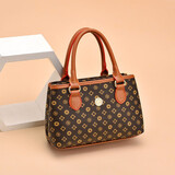 途尊（kingtrip）新款老人买菜包包中年妈妈女包中老年人包包手提女包妈妈包 花朵纹小包手提包