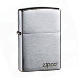 ZIPPO打火机之宝美国原装 200经典铬拉丝标志耐磨zppo煤油男士年货礼品 拉丝标志