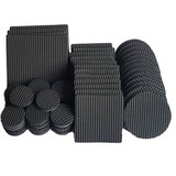 LIUIUSU家具桌椅脚垫耐磨桌椅腿垫椅子保护EVA防滑贴地板静音桌角垫片 方形4.6*4.6cm【12片装】