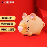 金士顿（Kingston） u盘 DTXM 大容量高速哨兵模式优盘办公/投标/车载学生送老师 生肖鼠U盘/64GB 【纪念款】
