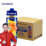 CHABAA泰国原装进口恰芭果汁番石榴荔枝汁整箱1L大瓶喜宴饮料过年货礼盒 100%桃芒汁1L*12瓶