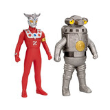 万代（BANDAI） 泽塔奥特曼超决战 软胶儿童玩具 14cm 雷欧VS赛文加