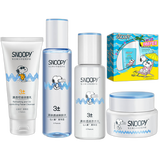 史努比（SNOOPY）初肤日记补水保湿护肤品套装青少年男女孩高中生学生初中生多件组 控油洁面乳+水+乳液-+霜+防晒套