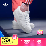 adidas NIZZA PLATFORM厚底增高运动帆布鞋女子阿迪达斯三叶草 白/FV5322 36(220mm)