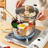 川岛屋（KAWASIMAYA）川岛屋日式不锈钢雪平锅不粘锅小锅家用辅食小奶锅泡面锅煮面汤锅