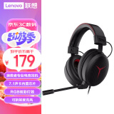 联想(Lenovo)拯救者 Thunder Y480有线游戏耳机头戴式专业电竞耳麦 带线控USB耳机黑色R9000P/R7000