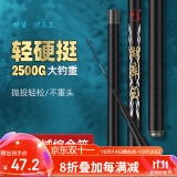 神鲨湖库王3.6米鱼竿超轻超硬碳素钓鱼竿手竿台钓竿鲤鱼杆鲫鱼竿渔具