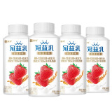 蒙牛 冠益乳 燕麦草莓味酸奶 250g*4 益生菌低温酸牛奶 风味发酵乳